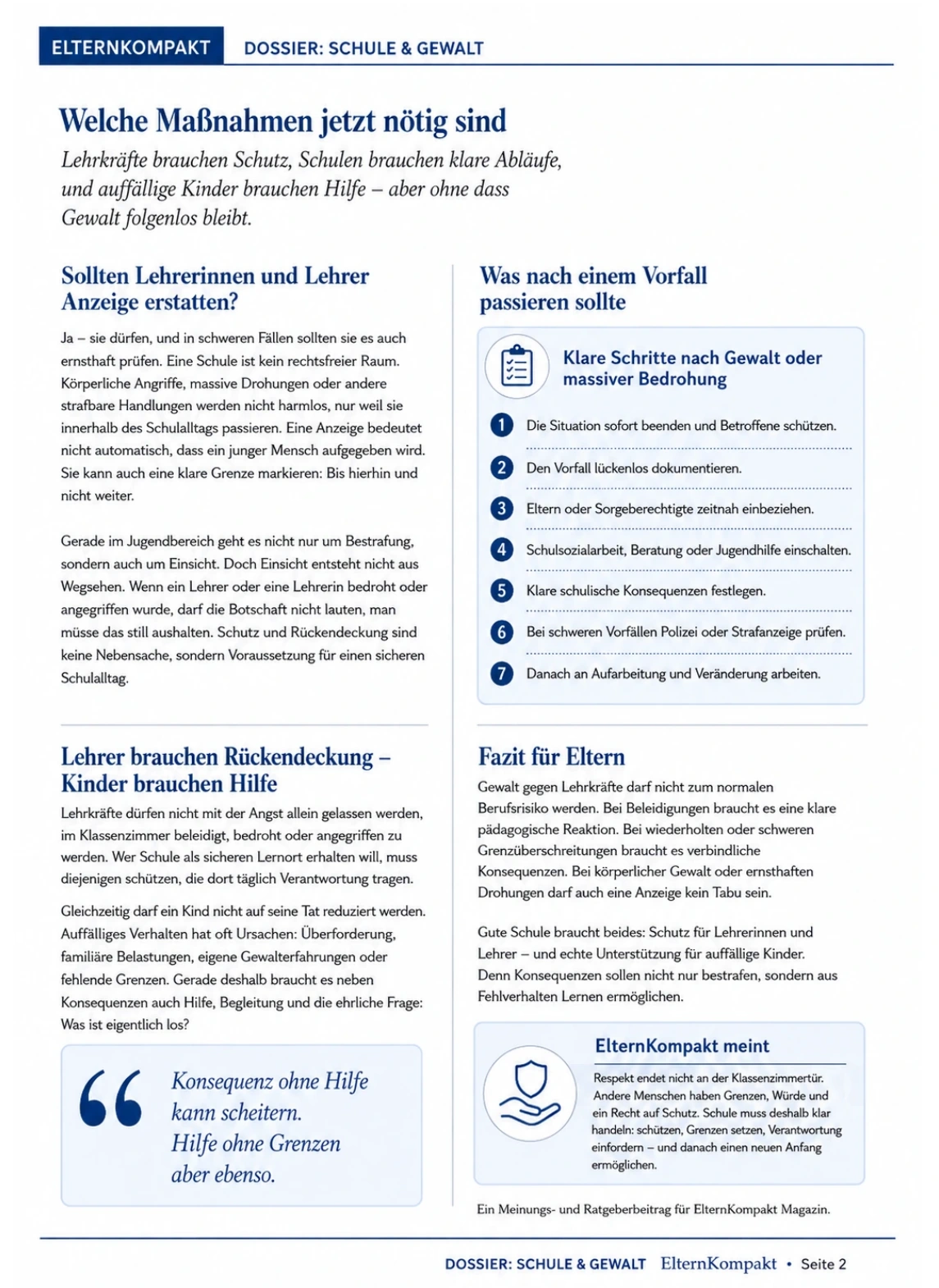 Schule & Gewalt – Druckseite 2