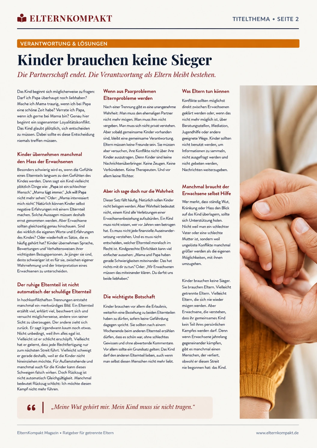 Wenn der Hass zwischen den Eltern beim Kind ankommt – Magazinseite 2