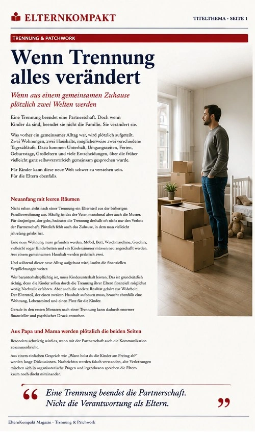 Magazin-Druckansicht: Wenn die Trennung alles verändert