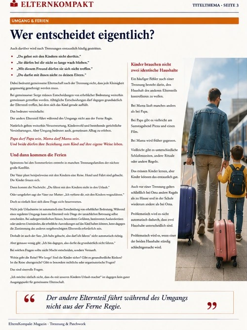 Wenn die Trennung alles verändert – Magazinseite 3
