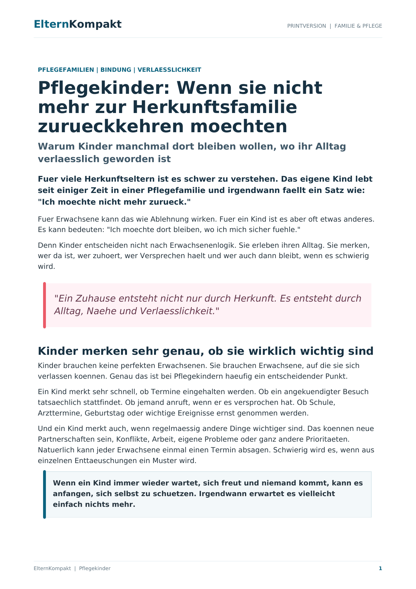 Vorschau der Printversion Pflegekinder